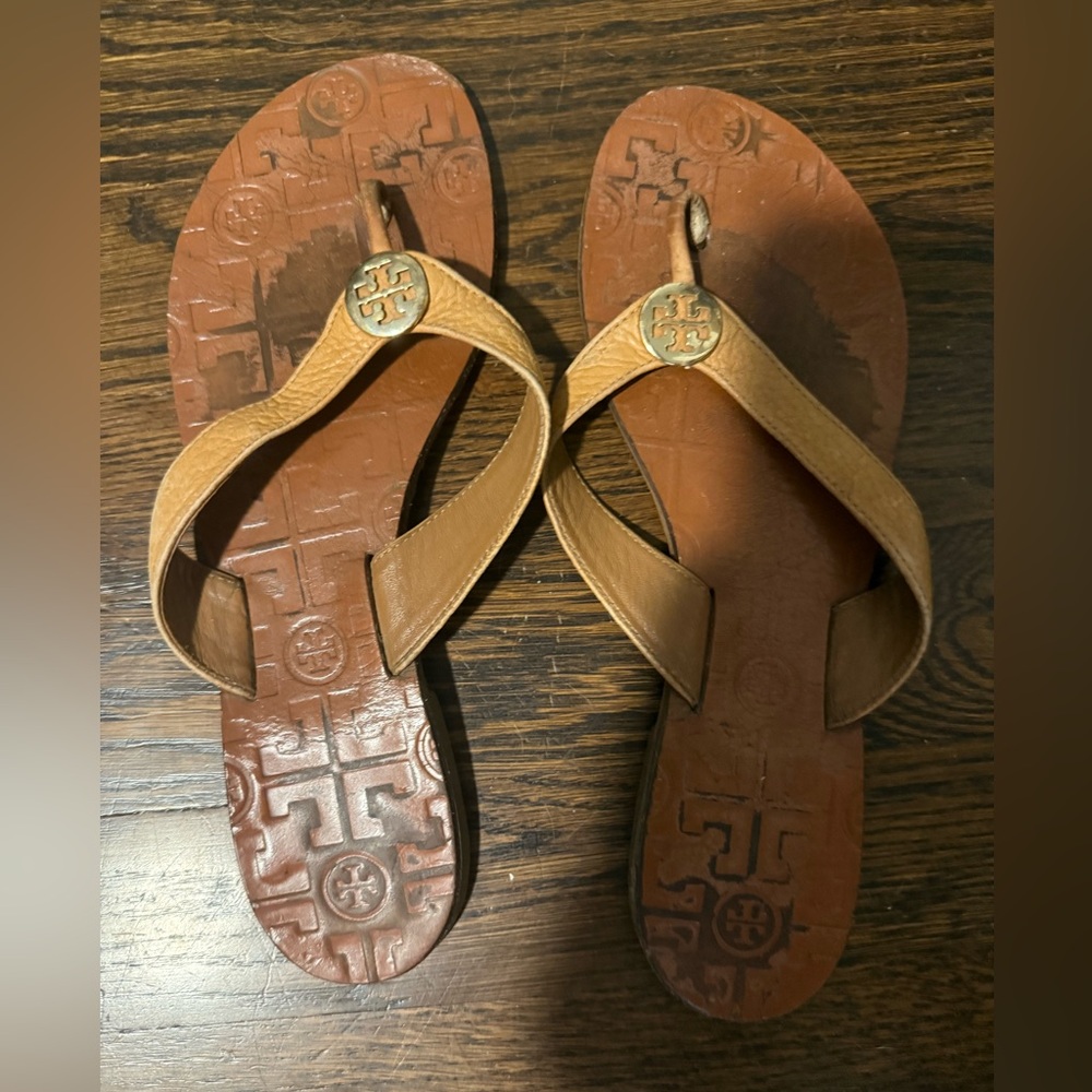 Brown Logo Sandals